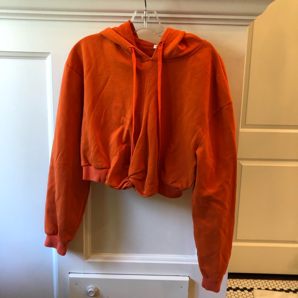 Super down cropped sweatshirt